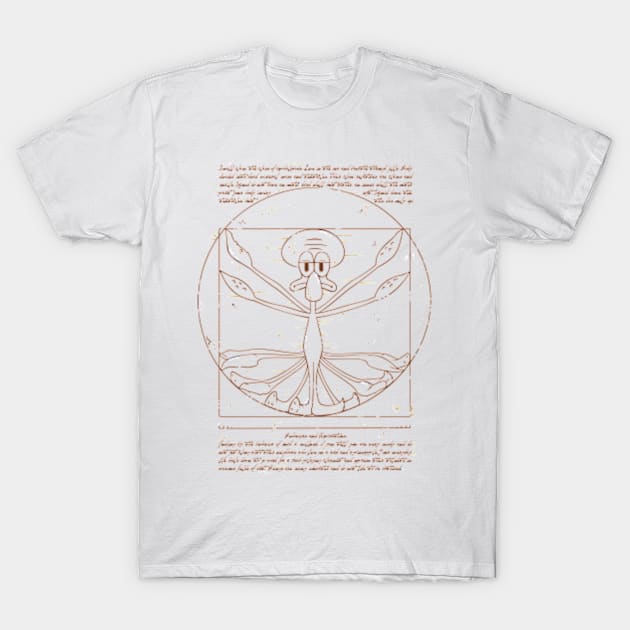 Vitruvian Squidward T-Shirt by UmbertoVicente